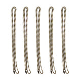 Maxbell 5 Pieces Stainless Steel 2mm Ball Chain Necklace for Men Women Antique Cyan - Aladdin Shoppers