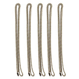 Maxbell 5 Pieces Stainless Steel 2mm Ball Chain Necklace for Men Women Antique Cyan - Aladdin Shoppers