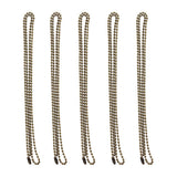 Maxbell 5 Pieces Stainless Steel 2mm Ball Chain Necklace for Men Women Antique Cyan - Aladdin Shoppers