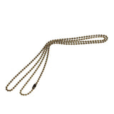 Maxbell 5 Pieces Stainless Steel 2mm Ball Chain Necklace for Men Women Antique Cyan - Aladdin Shoppers