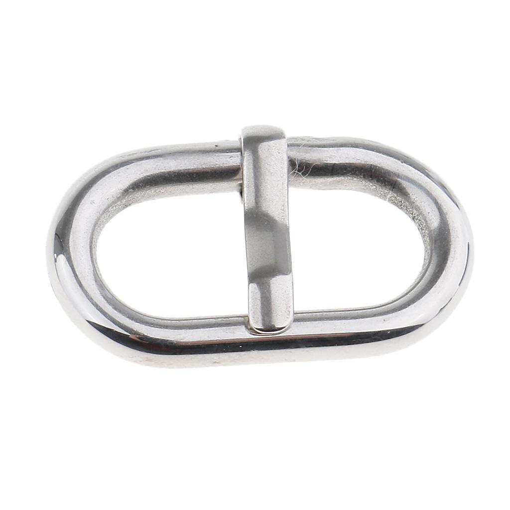 Maxbell 5 Piece Stainless Steel Nylon Watch Band Retainer Loop Ring with Buckle 18mm