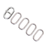 Maxbell 5 Piece Stainless Steel Nylon Watch Band Retainer Loop Ring with Buckle 18mm - Aladdin Shoppers