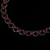 Maxbell 26.5cm Fashion Multi Color Bohemian Silver Plated Crystal Anklet Chain Red - Aladdin Shoppers