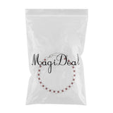 Maxbell 26.5cm Fashion Multi Color Bohemian Silver Plated Crystal Anklet Chain Red - Aladdin Shoppers