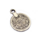 Maxbell 200 Pieces Gypsy Boho Carving Flower Coin Charm for Jewelry Making Pendant