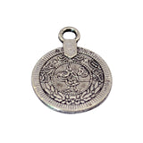 Maxbell 200 Pieces Gypsy Boho Carving Flower Coin Charm for Jewelry Making Pendant