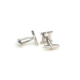 Maxbell Mens Brass Initial Cufflinks Letter Business Shirt Cuff Links Wedding Gift H - Aladdin Shoppers