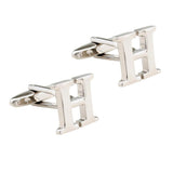 Maxbell Mens Brass Initial Cufflinks Letter Business Shirt Cuff Links Wedding Gift H - Aladdin Shoppers