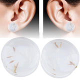 Maxbell 2pcs Dandelion Flower Ear Plug Acrylic Flesh Ear Plug Tunnel Expander 10mm - Aladdin Shoppers