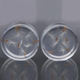 Maxbell 2pcs Dandelion Flower Ear Plug Acrylic Flesh Ear Plug Tunnel Expander 10mm - Aladdin Shoppers