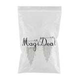 Maxbell 1 Pair Beads Tassle Nipple Ring Dangle Shield NippleRings White Crystal - Aladdin Shoppers