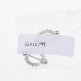 Maxbell 1 Pair Nipple Gem Paved Circle Sunflower Shield Nipple Ring White Rhinestone - Aladdin Shoppers
