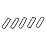 Maxbell 5 Piece Stainless Steel Rings Nylon Strap Watchband Buckle Black 22mm - Aladdin Shoppers