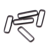 Maxbell 5 Piece Stainless Steel Rings Nylon Strap Watchband Buckle Black 22mm - Aladdin Shoppers