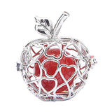 Maxbell Apple Natural Agate Cages Pendants Jewelry Making Essential Locket Pendants