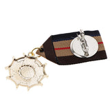 Maxbell 2 Pieces Fabric Medal Pendant Badge Men Women Cospaly Uniform Brooch Pin