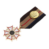 Maxbell 2 Pieces Fabric Medal Pendant Badge Men Women Cospaly Uniform Brooch Pin