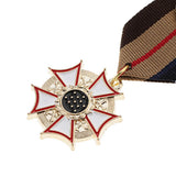 Maxbell 2 Pieces Fabric Medal Pendant Badge Men Women Cospaly Uniform Brooch Pin