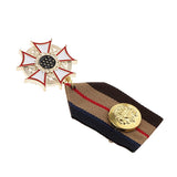 Maxbell 2 Pieces Fabric Medal Pendant Badge Men Women Cospaly Uniform Brooch Pin