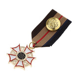 Maxbell 2 Pieces Fabric Medal Pendant Badge Men Women Cospaly Uniform Brooch Pin