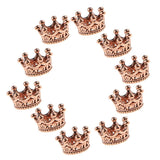 Maxbell 10 Pcs Mini Crown Charms Beads for Jewelry Findings Making 6 x11mm Rose Gold - Aladdin Shoppers