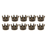 Maxbell 10 Pcs Mini Crown Charms Beads for Jewelry Findings Making 6 x11mm Bronze - Aladdin Shoppers