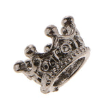 Maxbell 10 Pcs Mini Crown Charms Beads for Jewelry Findings Making 6 x11mm Silver Copper - Aladdin Shoppers