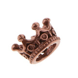 Maxbell Maxbell 10 Pcs Mini Crown Charms Beads for Jewelry Findings Making 6 x11mm Red Copper