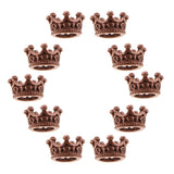 Maxbell 10 Pcs Mini Crown Charms Beads for Jewelry Findings Making 6 x11mm Red Copper - Aladdin Shoppers