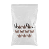 Maxbell 10 Pcs Mini Crown Charms Beads for Jewelry Findings Making 6 x11mm Red Copper - Aladdin Shoppers