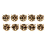 Maxbell 20 Pieces Metal Owl DIY Bracelet Connector Spacer Charm Beads Silver & Gold
