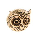 Maxbell 20 Pieces Metal Owl DIY Bracelet Connector Spacer Charm Beads Silver & Gold