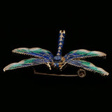 Maxbell Dragonfly Animal Alloy Pin Brooches Women Wedding Party Jewelry Gifts Blue - Aladdin Shoppers