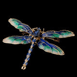 Maxbell Dragonfly Animal Alloy Pin Brooches Women Wedding Party Jewelry Gifts Blue - Aladdin Shoppers