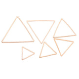 Maxbell Geometric Hanging Ear Stud Earrings Pendant Dangle DIY Gold Triangle 20mm - Aladdin Shoppers