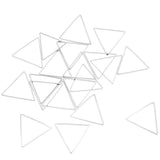 Maxbell Geometric Hanging Ear Stud Earrings Pendant Dangle DIY Silver Triangle 20mm - Aladdin Shoppers