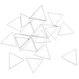Maxbell Geometric Hanging Ear Stud Earrings Pendant Dangle DIY Silver Triangle 20mm - Aladdin Shoppers