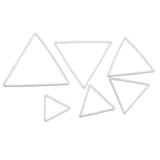 Maxbell Geometric Hanging Ear Stud Earrings Pendant Dangle DIY Silver Triangle 20mm - Aladdin Shoppers