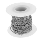 Maxbell 2 Roll Stainless Steel Cable Chain DIY Jewelry Necklace Bracelet Findings