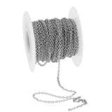 Maxbell 2 Roll Stainless Steel Cable Chain DIY Jewelry Necklace Bracelet Findings