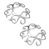 Maxbell 2 Pairs Non-piercing Stainless Steel Adjustable Screw Flower Nipple Shield