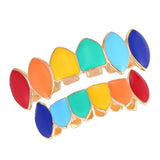 Maxbell Colorful Glossy Hip Hop Sharp Teeth Grills Hollowen Accessory Hip-Hop Braces