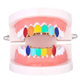 Maxbell Colorful Glossy Hip Hop Sharp Teeth Grills Hollowen Accessory Hip-Hop Braces