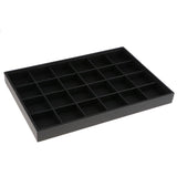 Maxbell PU Leather Stackable Tray Jewelry Organizer Display Pad 24 Slots - Aladdin Shoppers