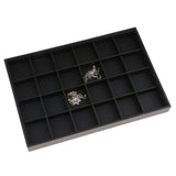 Maxbell PU Leather Stackable Tray Jewelry Organizer Display Pad 24 Slots - Aladdin Shoppers