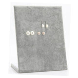 Maxbell L-shape Stand Velvet Board Earring Dangle Stud Holder Display Pad Gray - Aladdin Shoppers