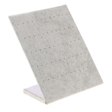 Maxbell L-shape Stand Velvet Board Earring Dangle Stud Holder Display Pad Gray - Aladdin Shoppers