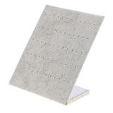 Maxbell L-shape Stand Velvet Board Earring Dangle Stud Holder Display Pad Gray - Aladdin Shoppers