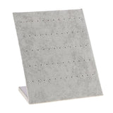 Maxbell L-shape Stand Velvet Board Earring Dangle Stud Holder Display Pad Gray - Aladdin Shoppers