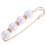 Maxbell Women Beaded Brooch Crystal Rhinestone Brooch Pin Clip Buckle Gift white - Aladdin Shoppers